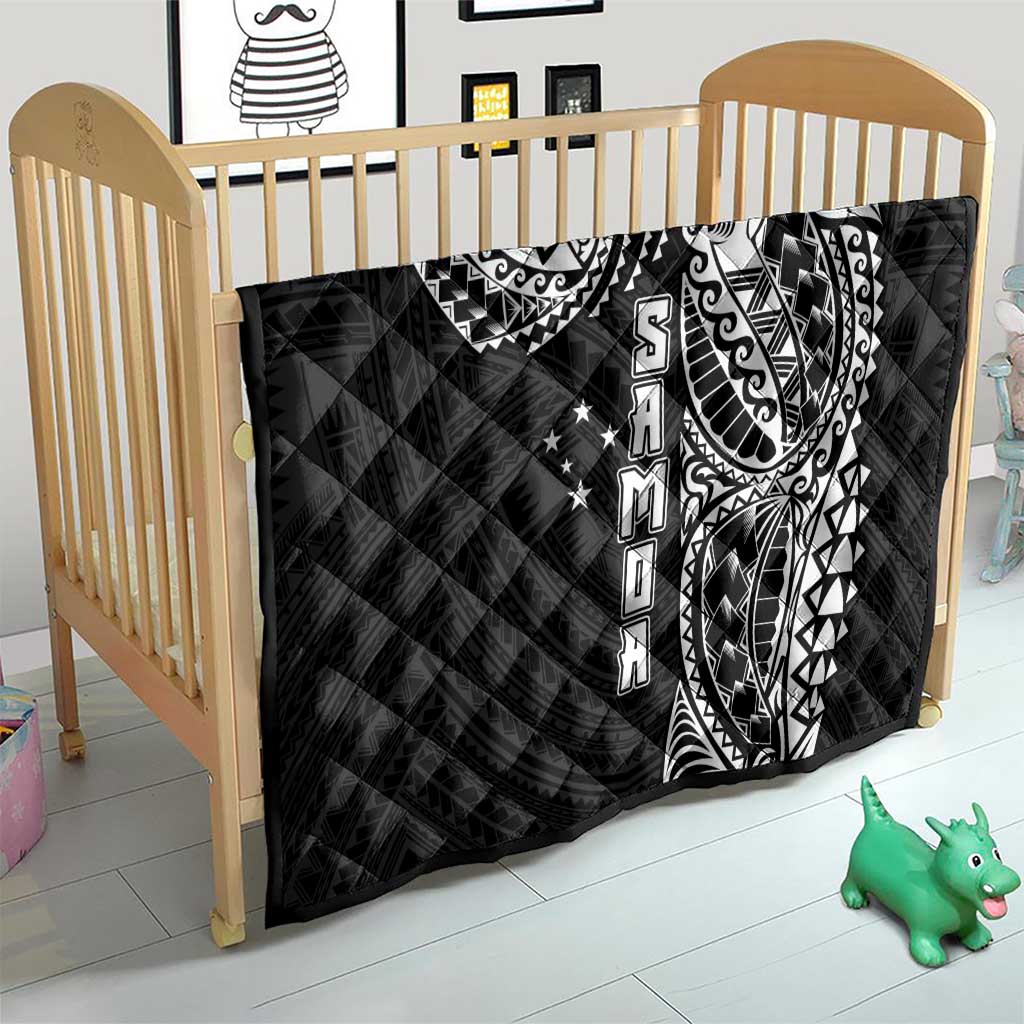 Samoa 685 Art Traditional Tattoo Pattern Quilt Black Color LT03 - Polynesian Pride