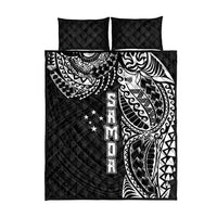 Samoa 685 Art Traditional Tattoo Pattern Quilt Bed Set Black Color LT03 - Polynesian Pride