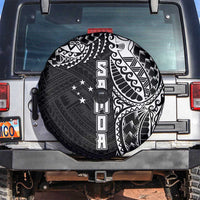 Samoa 685 Art Traditional Tattoo Pattern Spare Tire Cover Black Color LT03 Black - Polynesian Pride