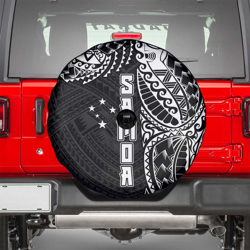 Samoa 685 Art Traditional Tattoo Pattern Spare Tire Cover Black Color LT03 - Polynesian Pride