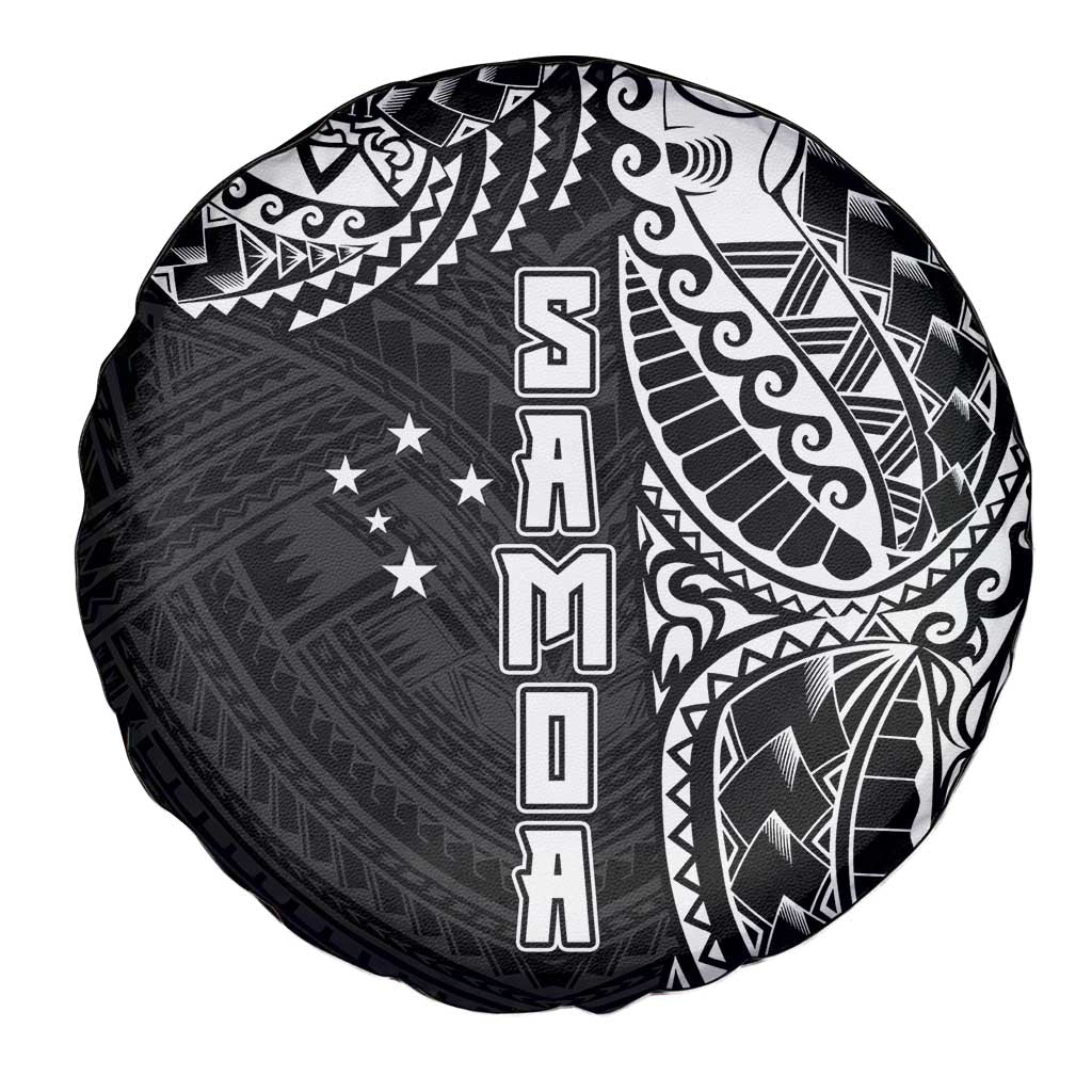 Samoa 685 Art Traditional Tattoo Pattern Spare Tire Cover Black Color LT03 - Polynesian Pride