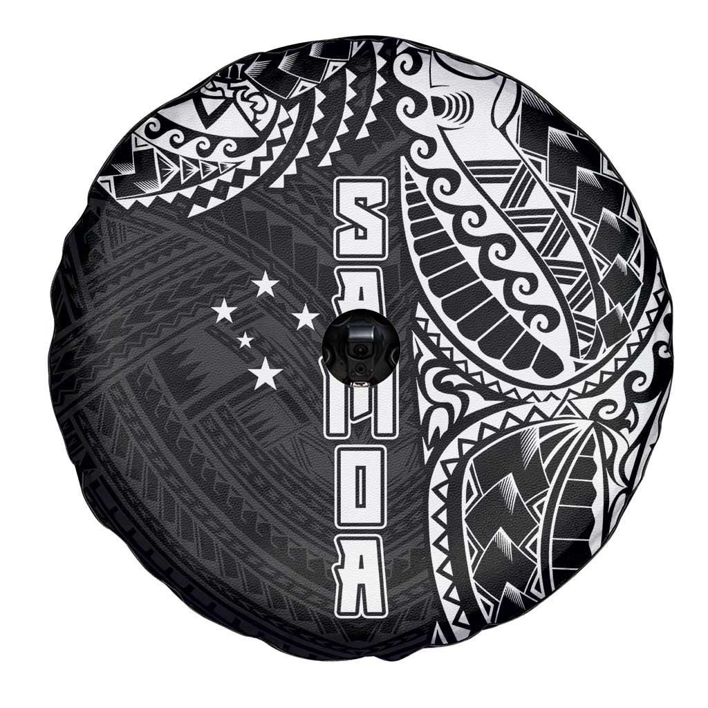 Samoa 685 Art Traditional Tattoo Pattern Spare Tire Cover Black Color LT03 - Polynesian Pride