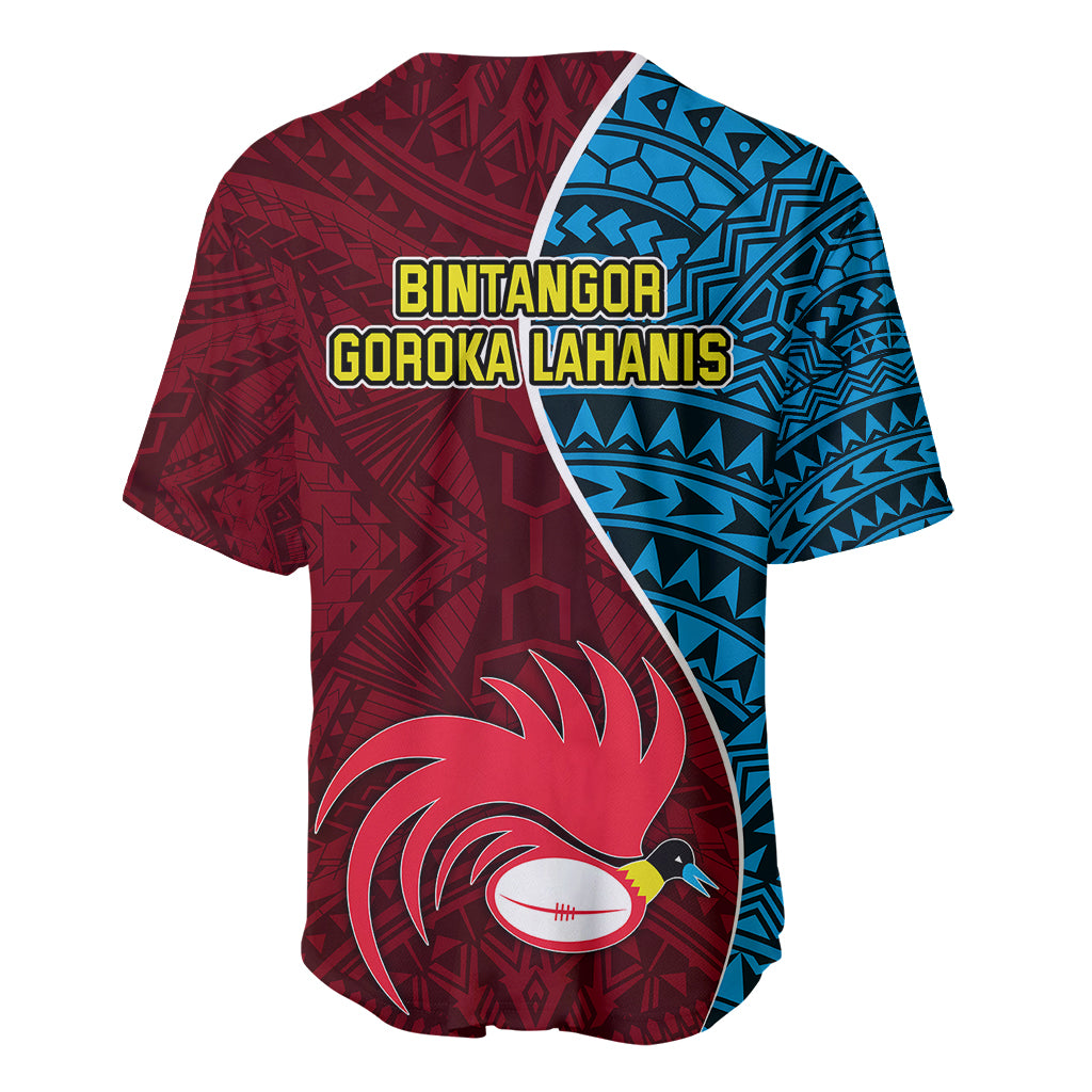 Bintangor Goroka Lahanis Rugby Baseball Jersey Papua New Guinea Polynesian Tattoo LT03 - Polynesian Pride