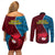 Bintangor Goroka Lahanis Rugby Couples Matching Off Shoulder Short Dress and Long Sleeve Button Shirts Papua New Guinea Polynesian Tattoo LT03 - Polynesian Pride
