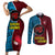 Bintangor Goroka Lahanis Rugby Couples Matching Short Sleeve Bodycon Dress and Long Sleeve Button Shirts Papua New Guinea Polynesian Tattoo LT03 Red - Polynesian Pride