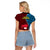 Bintangor Goroka Lahanis Rugby Raglan Cropped T Shirt Papua New Guinea Polynesian Tattoo LT03 - Polynesian Pride