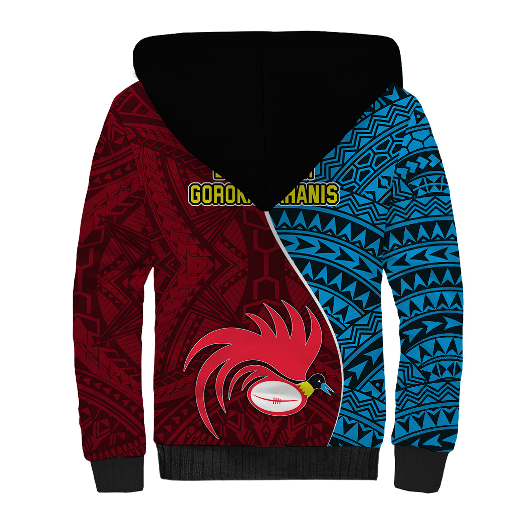 Bintangor Goroka Lahanis Rugby Sherpa Hoodie Papua New Guinea Polynesian Tattoo LT03 - Polynesian Pride