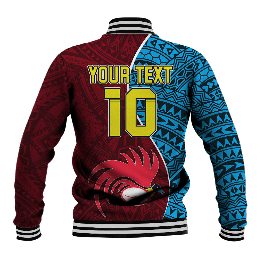 Custom Bintangor Goroka Lahanis Rugby Baseball Jacket Papua New Guinea Polynesian Tattoo LT03 - Polynesian Pride