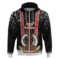 Personalised Vanuatu Christmas Hoodie Polynesian Tribal Snow Style LT03 - Polynesian Pride