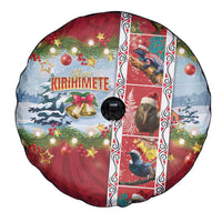 New Zealand Merry Christmas Spare Tire Cover Maori Animals, Koru Tattoo - Red Xmas Style