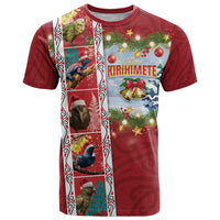 New Zealand Merry Christmas T Shirt Maori Animals, Koru Tattoo - Red Xmas Style