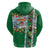 New Zealand Merry Christmas Hoodie Maori Animals, Koru Tattoo - Green Xmas Style
