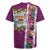New Zealand Merry Christmas Rugby Jersey Maori Animals, Koru Tattoo - Pink Xmas Style