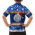 Marshall Islands Christmas Family Matching Puletasi Dress and Hawaiian Shirt Santa Claus and Coat of Arms Mix Polynesian Xmas Style LT03 - Polynesian Pride