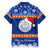 Marshall Islands Christmas Family Matching Puletasi Dress and Hawaiian Shirt Santa Claus and Coat of Arms Mix Polynesian Xmas Style LT03 - Polynesian Pride