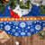 Marshall Islands Christmas Tree Skirt Santa Claus and Coat of Arms Mix Polynesian Xmas Style LT03 - Polynesian Pride