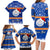 Personalised Marshall Islands Christmas Family Matching Long Sleeve Bodycon Dress and Hawaiian Shirt Santa Claus and Coat of Arms Mix Polynesian Xmas Style LT03 - Polynesian Pride