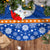 Personalised Marshall Islands Christmas Tree Skirt Santa Claus and Coat of Arms Mix Polynesian Xmas Style LT03 - Polynesian Pride
