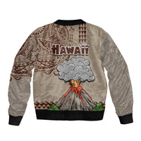 Hawaii Bomber Jacket Aloha Volcano Mix Kakau Hawaiian Tribal LT03 - Polynesian Pride