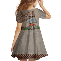 Hawaii Family Matching Tank Maxi Dress and Hawaiian Shirt Aloha Volcano Mix Kakau Hawaiian Tribal LT03 - Polynesian Pride