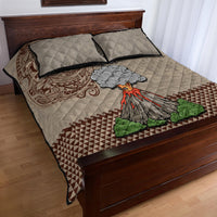 Hawaii Quilt Bed Set Aloha Volcano Mix Kakau Hawaiian Tribal LT03 - Polynesian Pride