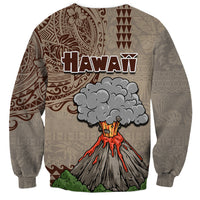 Hawaii Sweatshirt Aloha Volcano Mix Kakau Hawaiian Tribal LT03 - Polynesian Pride