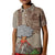 Aloha Volcano Custom Kid Polo Shirt Mix Hawaiian Kakau Tribal LT03 Kid Beige - Polynesian Pride