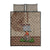 Aloha Volcano Custom Quilt Bed Set Mix Hawaiian Kakau Tribal LT03 Beige - Polynesian Pride