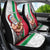 Custom Hawaii Mele Kalikimaka Car Seat Cover Santa Playing Ukele Mix Kakau Pattern Xmas Style LT03 - Polynesian Pride