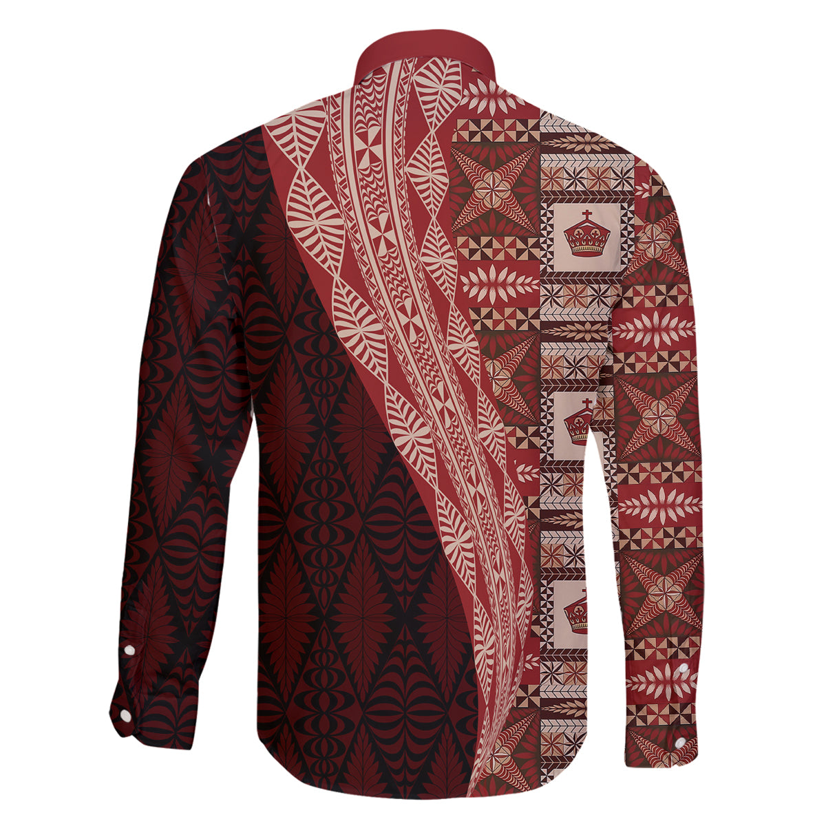 Tonga Fonulei and Ngatu Pattern Family Matching Puletasi and Hawaiian Shirt LT03 - Polynesian Pride