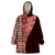 Tonga Fonulei and Ngatu Pattern Wearable Blanket Hoodie LT03 One Size Red - Polynesian Pride
