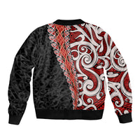 New Zealand Maori Stylized Koru Bomber Jacket LT03 - Polynesian Pride