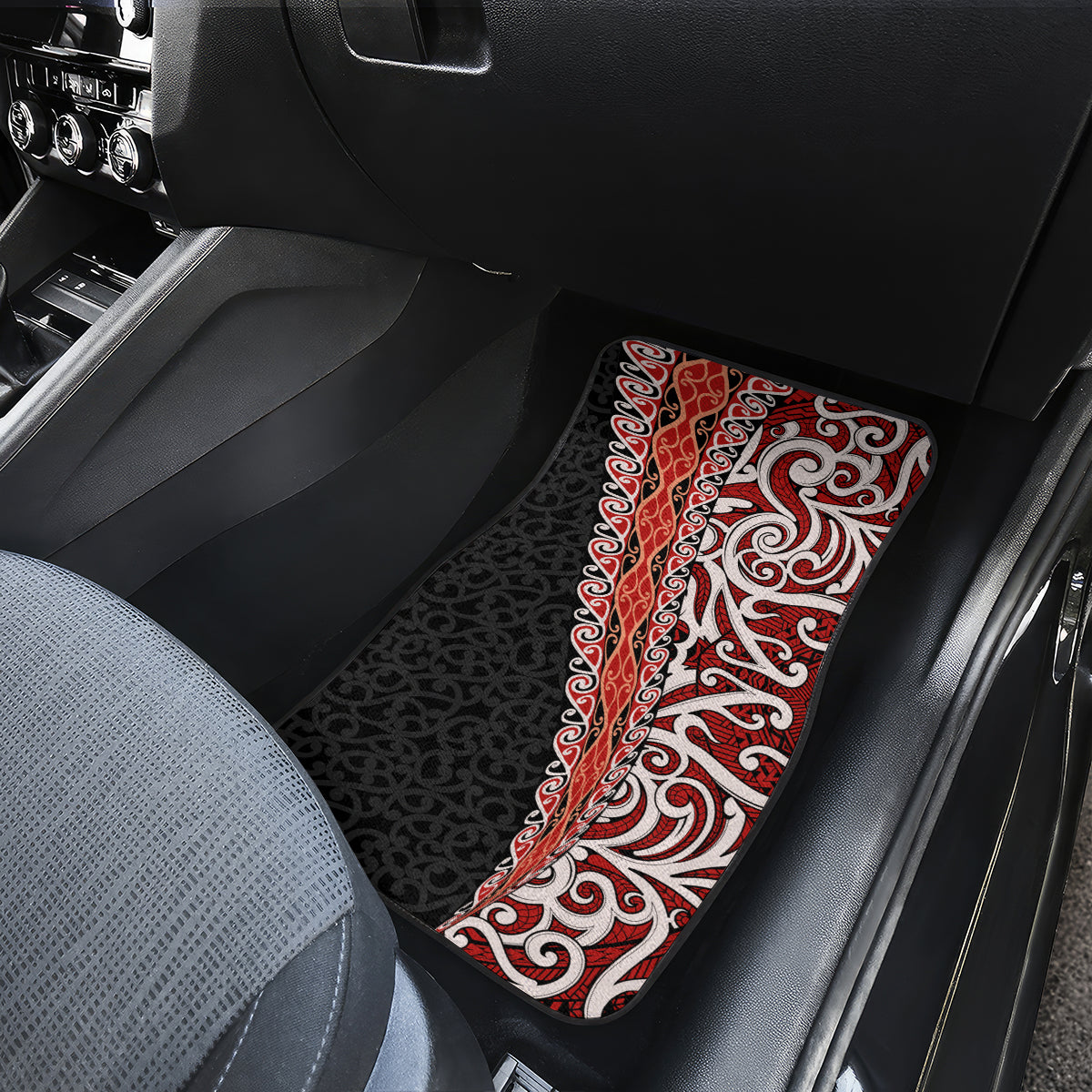 New Zealand Maori Stylized Koru Car Mats LT03 - Polynesian Pride