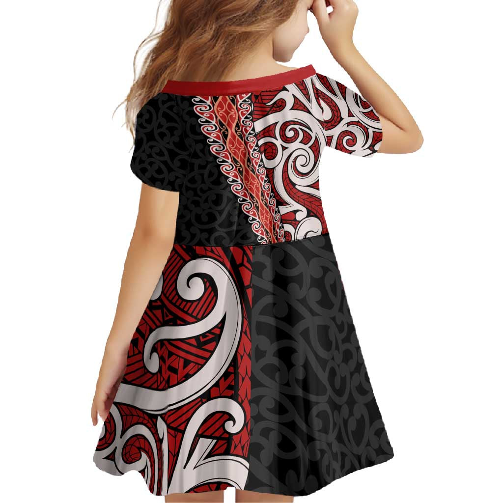New Zealand Maori Stylized Koru Family Matching Long Sleeve Bodycon Dress and Hawaiian Shirt LT03