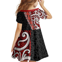 New Zealand Maori Stylized Koru Family Matching Long Sleeve Bodycon Dress and Hawaiian Shirt LT03