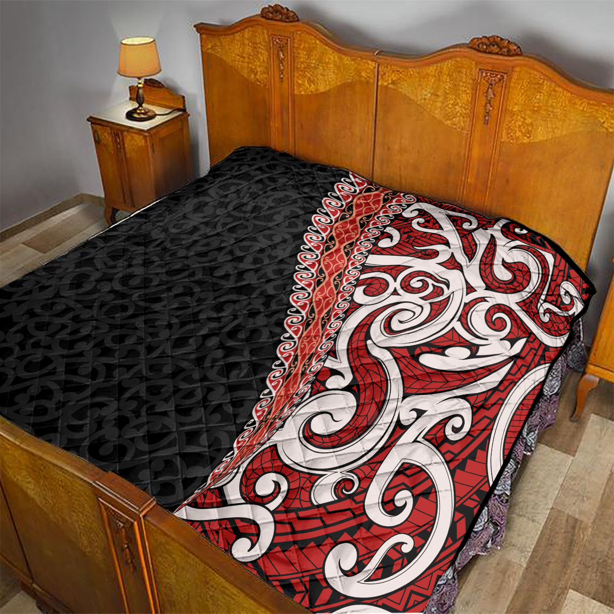 New Zealand Maori Stylized Koru Quilt LT03 - Polynesian Pride