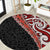 New Zealand Maori Stylized Koru Round Carpet LT03 Red - Polynesian Pride