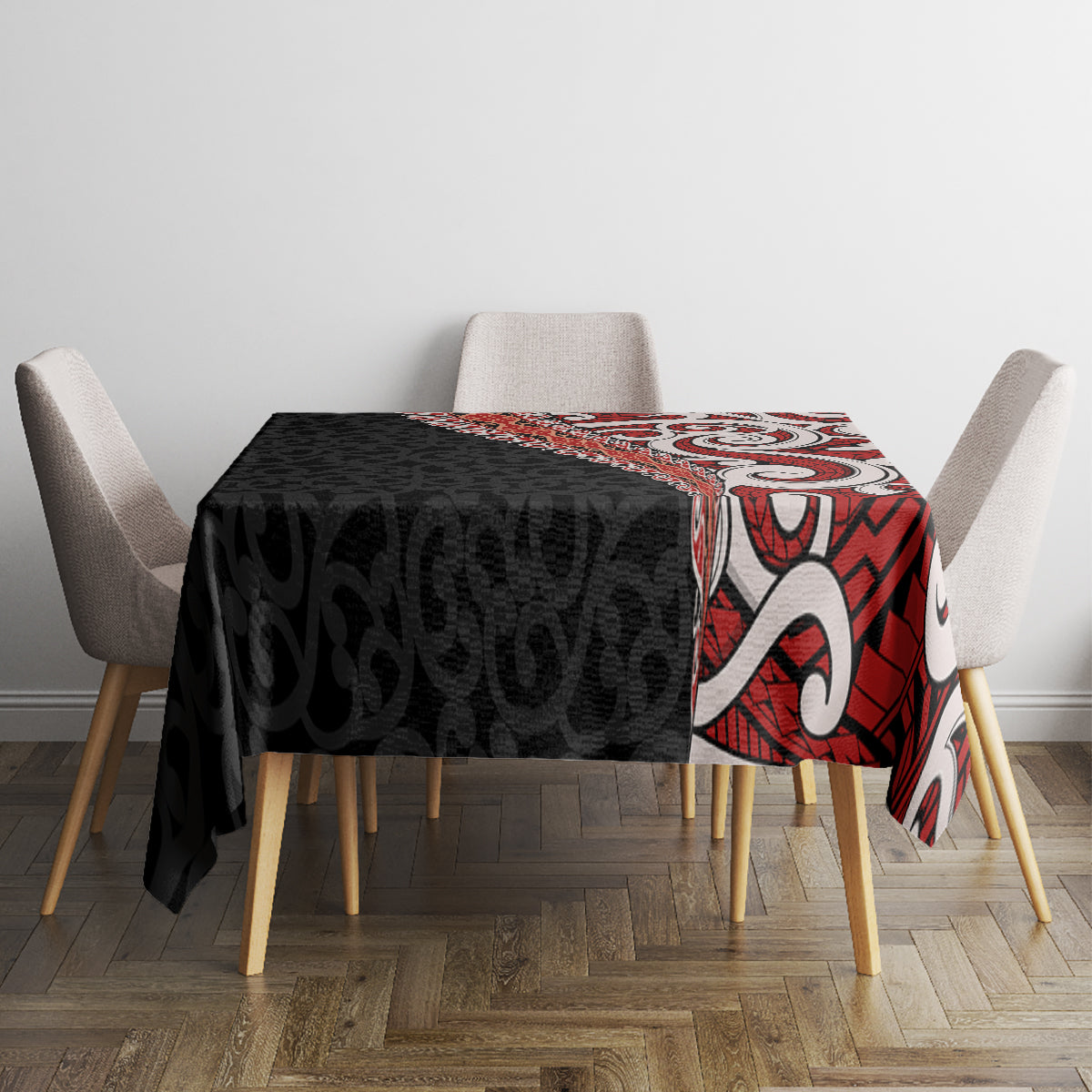 New Zealand Maori Stylized Koru Tablecloth LT03 - Polynesian Pride
