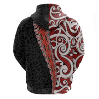 New Zealand Maori Stylized Koru Zip Hoodie LT03 - Polynesian Pride