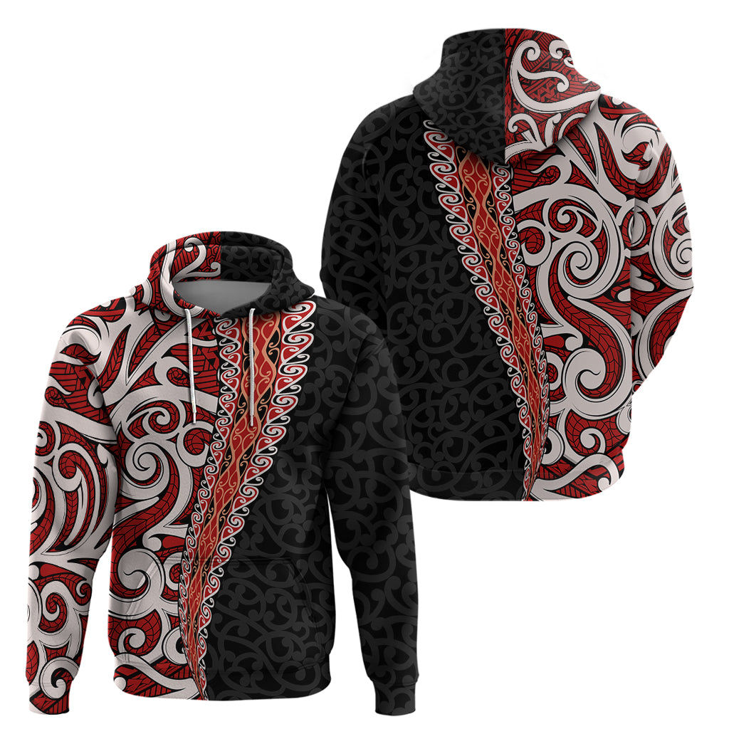New Zealand Maori Stylized Koru Zip Hoodie LT03 - Polynesian Pride