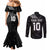 New Zealand Rugby Custom Couples Matching Mermaid Dress and Long Sleeve Button Shirt The Champions Aotearoa