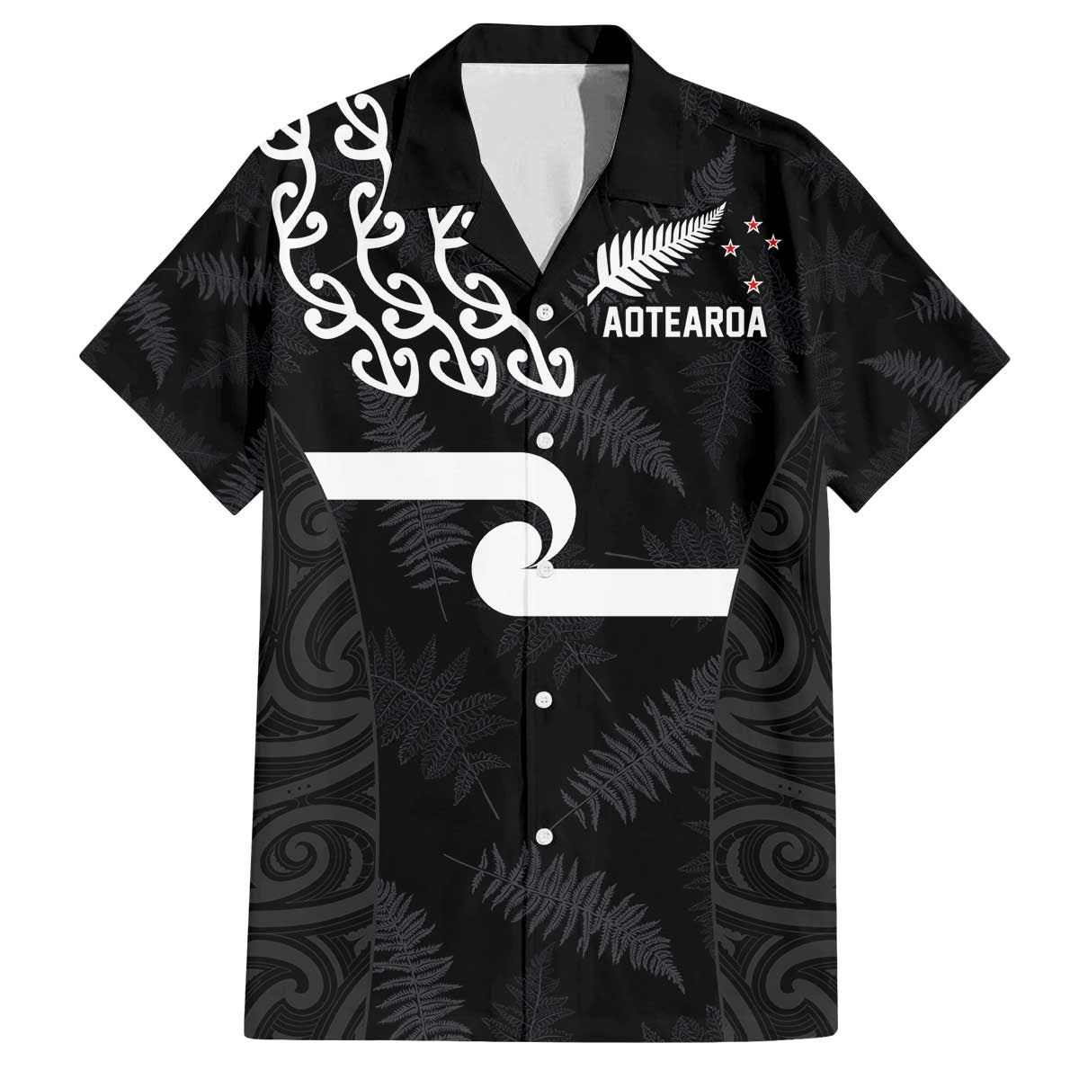 New Zealand Rugby Custom Family Matching Off The Shoulder Long Sleeve Dress and Hawaiian Shirt The Champions Aotearoa