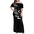 New Zealand Rugby Custom Family Matching Off Shoulder Maxi Dress and Hawaiian Shirt The Champions Aotearoa