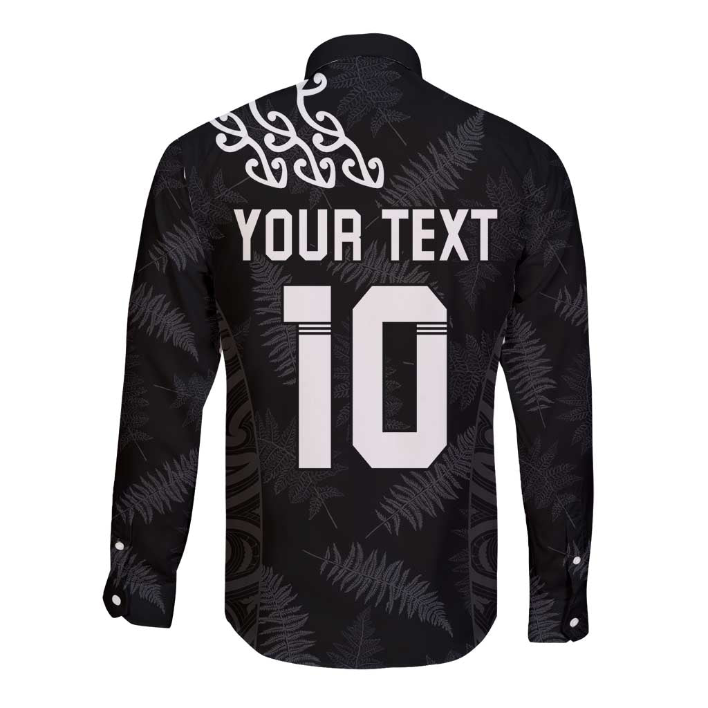 New Zealand Rugby Custom Long Sleeve Button Shirt The Champions Aotearoa