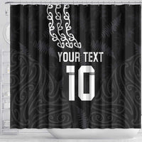 New Zealand Rugby Custom Shower Curtain The Champions Aotearoa LT03 - Polynesian Pride