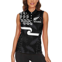 New Zealand Rugby Custom Women Sleeveless Polo Shirt The Champions Aotearoa