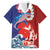 Hawaiian and Japanese Together Family Matching Summer Maxi Dress and Hawaiian Shirt The Whale and Koi Fish with Hinomaru and Lei