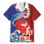 Hawaiian and Japanese Together Hawaiian Shirt The Whale and Koi Fish with Hinomaru and Lei
