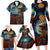 New Zealand Soldier ANZAC Day Family Matching Long Sleeve Bodycon Dress and Hawaiian Shirt Silver Fern Starry Night Style LT03 - Polynesian Pride