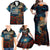New Zealand Soldier ANZAC Day Family Matching Off Shoulder Maxi Dress and Hawaiian Shirt Silver Fern Starry Night Style LT03 - Polynesian Pride